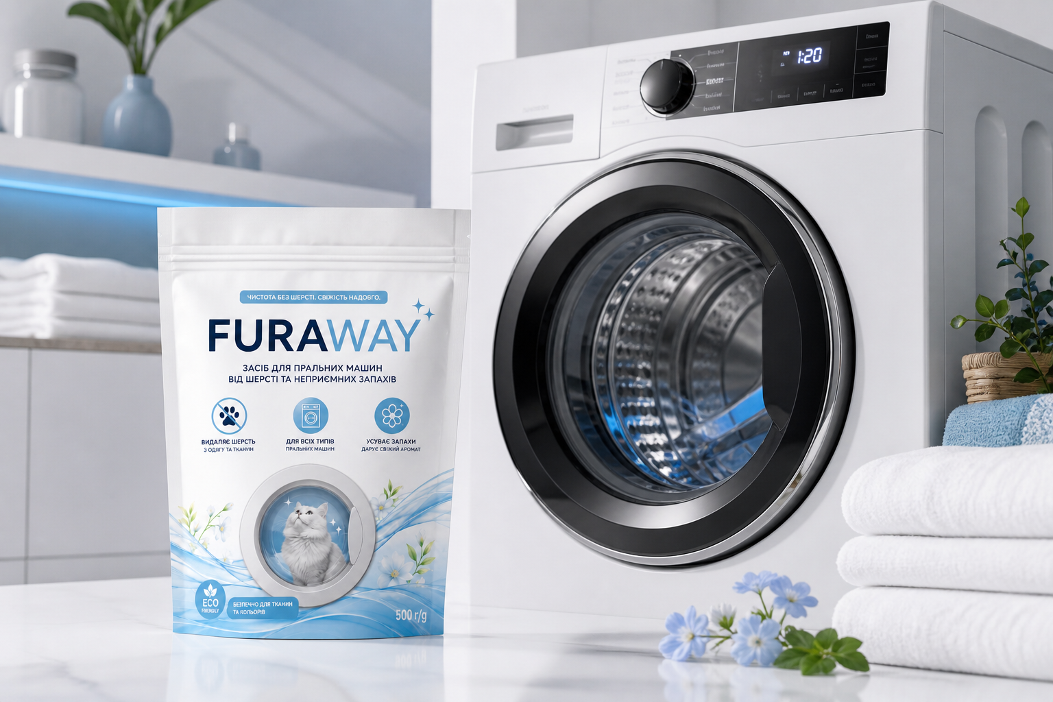 Використання FURAWAY у пральній машині